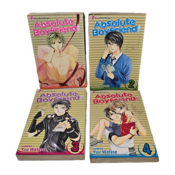 Absolute Boyfriend English Manga Volumes 1-4 by Yuu Watase Viz Media - Picture 1 of 4